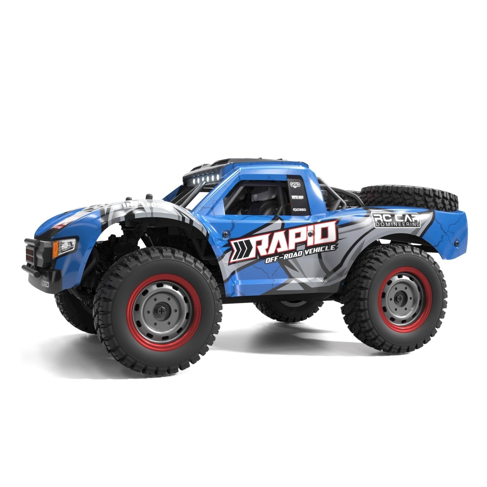 High-speed 4wd Pickup Rc Car with Full-scale High-brush Design - Red