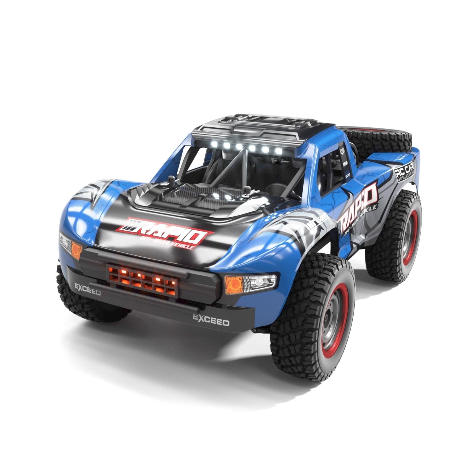 High-speed 4wd Pickup Rc Car with Full-scale High-brush Design - Red