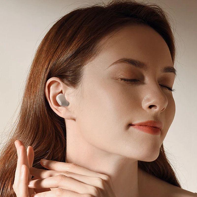 Wireless Earphones with Ai Noise Cancelling Mic and Bluetooth 5.3 - Black