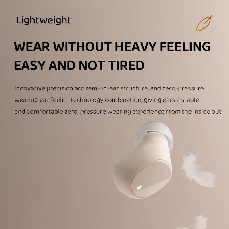 Wireless Earphones with Ai Noise Cancelling Mic and Bluetooth 5.3 - Black