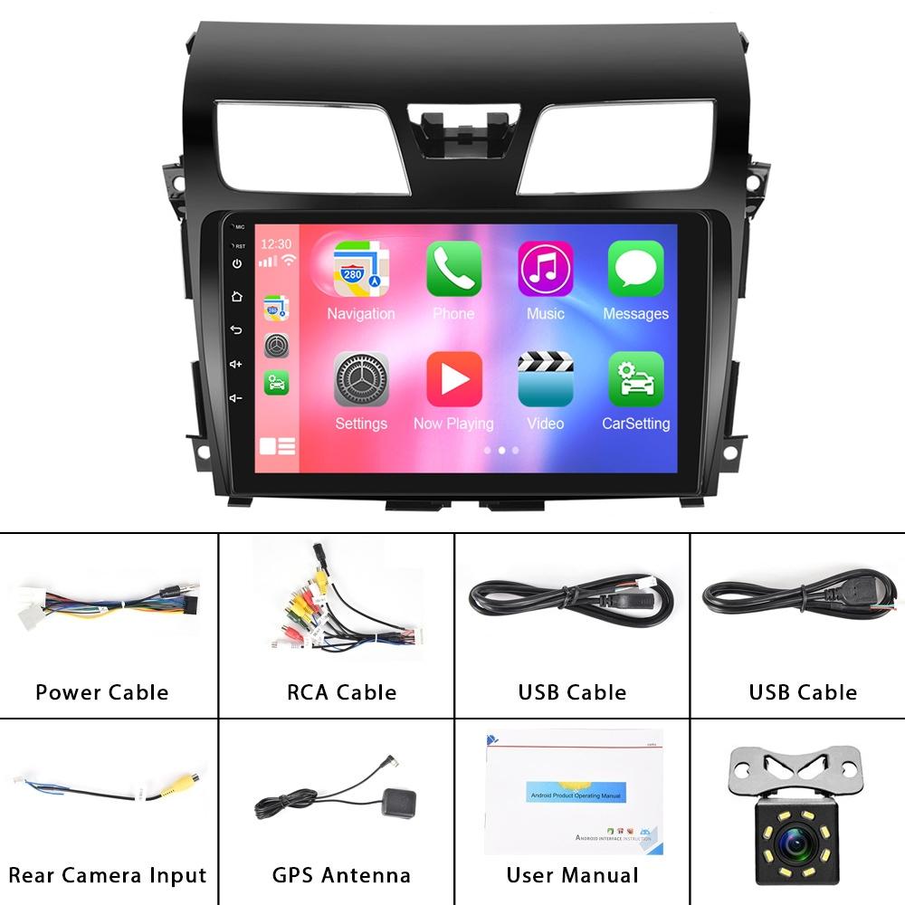10.1 Inch Car Mp5 Player For Nissan Teana 13-16 - Wifi 1 + 32G Reversing Video Screen - Standard + 4 Lights Camera