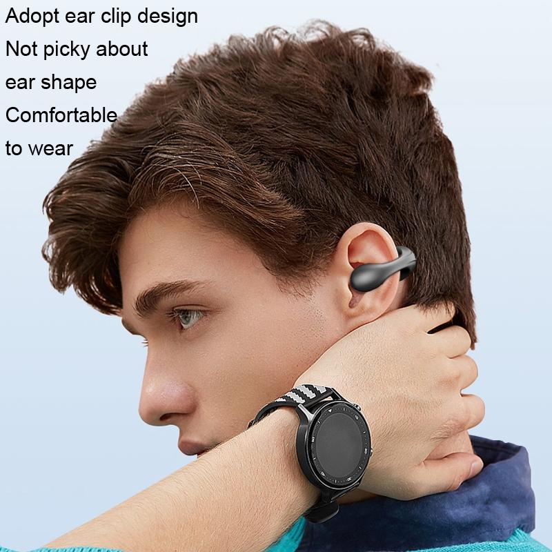 Mini Bone Conduction Bluetooth Earphone for Running and Sports - Skin Colour