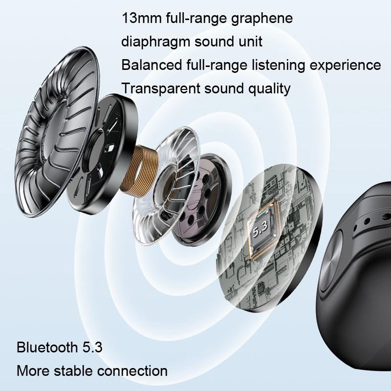 Mini Bone Conduction Bluetooth Earphone for Running and Sports - Skin Colour