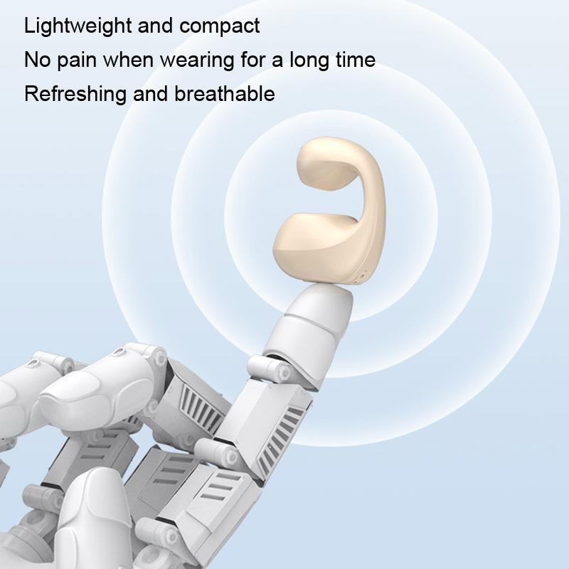 Mini Bone Conduction Bluetooth Earphone for Running and Sports - Skin Colour