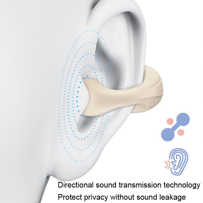 Mini Bone Conduction Bluetooth Earphone for Running and Sports - Skin Colour