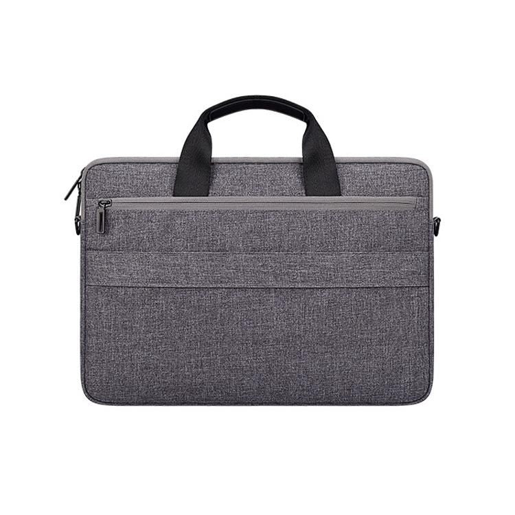 13.3 Inch Laptop Handheld Briefcase Storage Bag - No Shoulder Strap - Grey