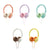 Cartoon Stereo Headphones With Mic Y19 - Cute Dinosaur