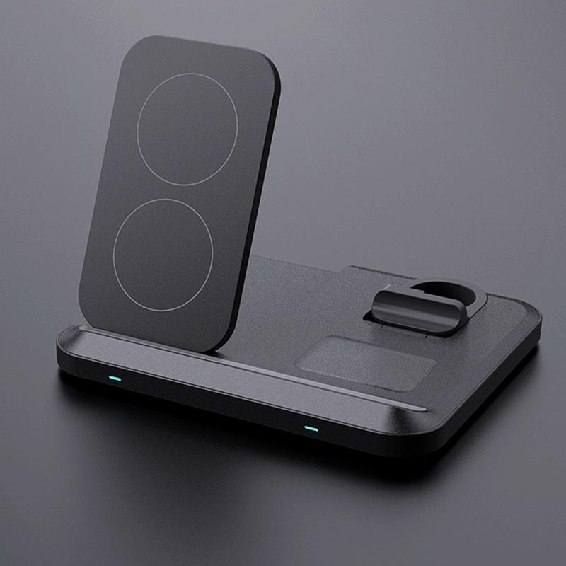 15W 3 In 1 Foldable Wireless Charger - White