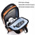 Waterproof Anti Theft Crossbody Backpack For Men - Light Brown
