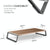 Metal Feet Monitor Stand for Imac Macbook Lcd Printer - Light Wood Grain