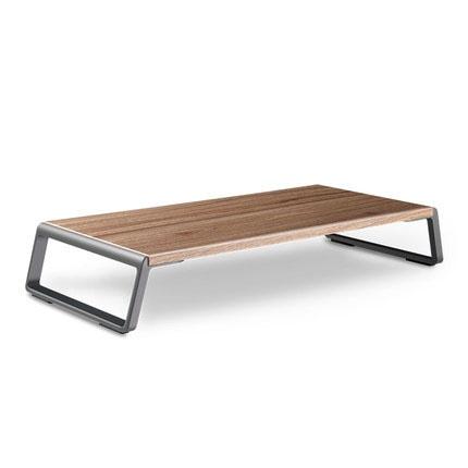 Metal Feet Monitor Stand for Imac Macbook Lcd Printer - Light Wood Grain