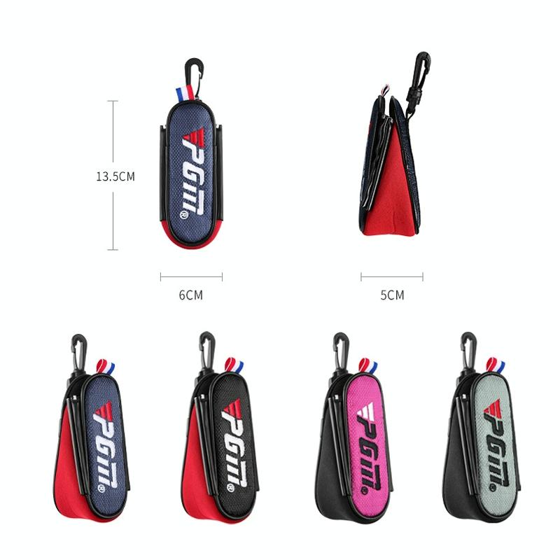 Lightweight Magnetic Golf Ball Bag - Black - Tbd0602823701B