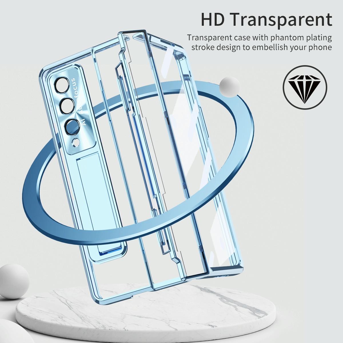 For Samsung Galaxy Z Fold4 5G Phantom Series Folding Case - Silver