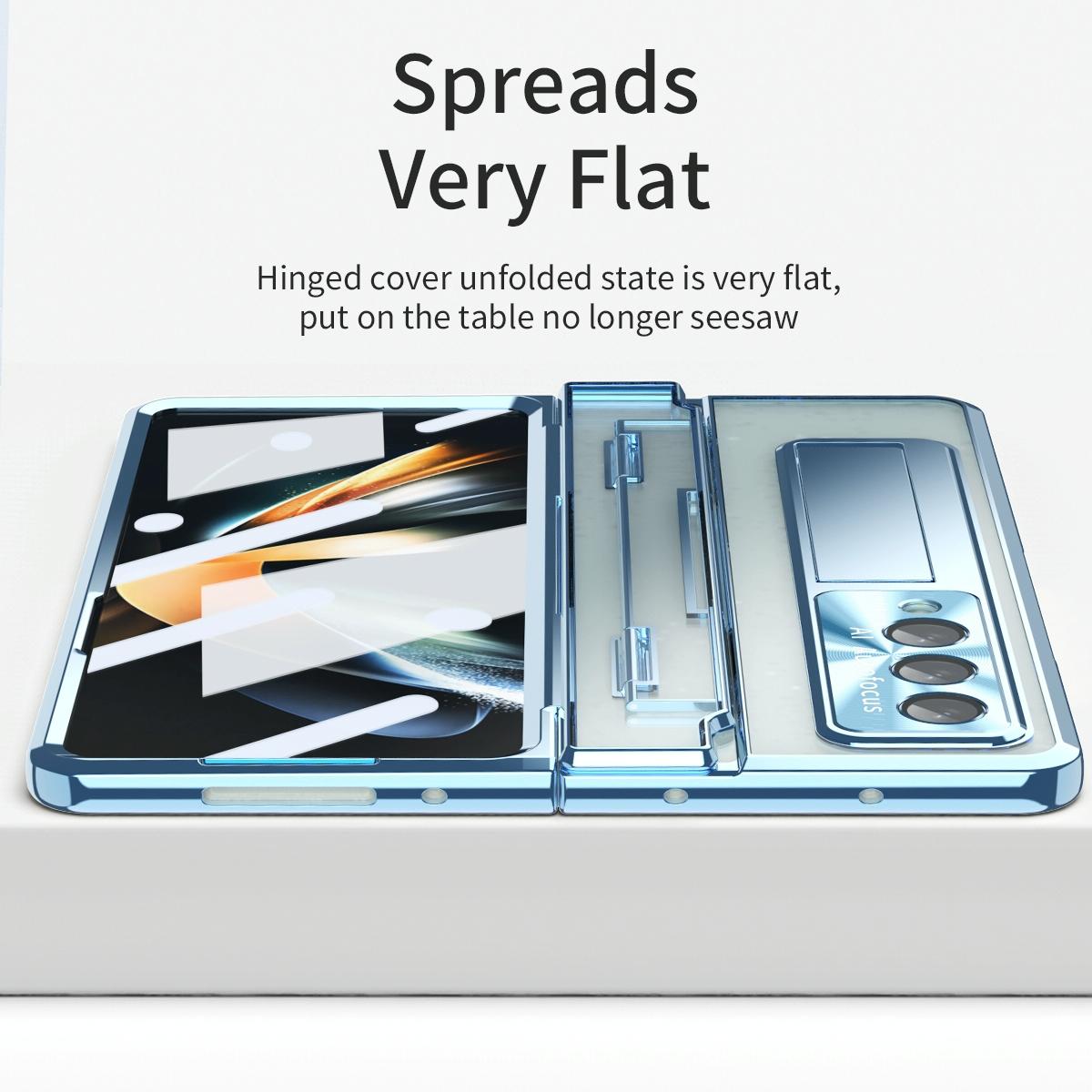 For Samsung Galaxy Z Fold4 5G Phantom Series Folding Case - Silver