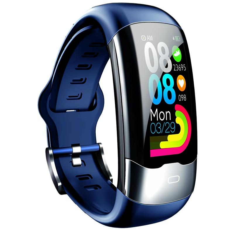 Smart Bracelet With Tft Hd Display Blood Oxygen &amp; Sleep Monitoring - Blue