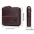 Zippered Cowhide Card Holder with Rfid Protection - Coffee
