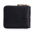 Zippered Cowhide Card Holder with Rfid Protection - Coffee