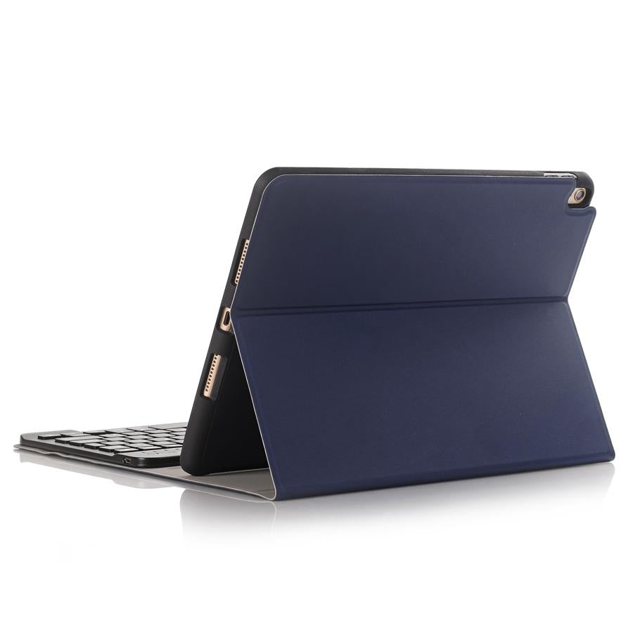 Bluetooth Keyboard Leather Tablet Case For Ipad Air 3 / Pro 10.5 / 10.2 - Detachable - Dark Blue