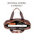 Large Capacity Retro Cowhide Briefcase - Coffee