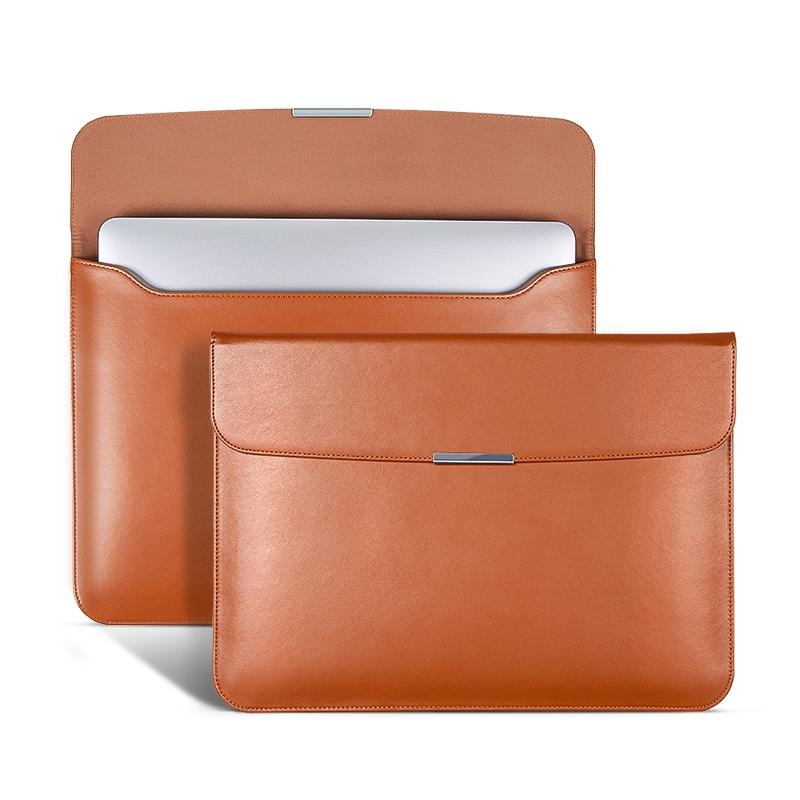 Leather Laptop Sleeve - Ultra-thin and Stylish - Brown