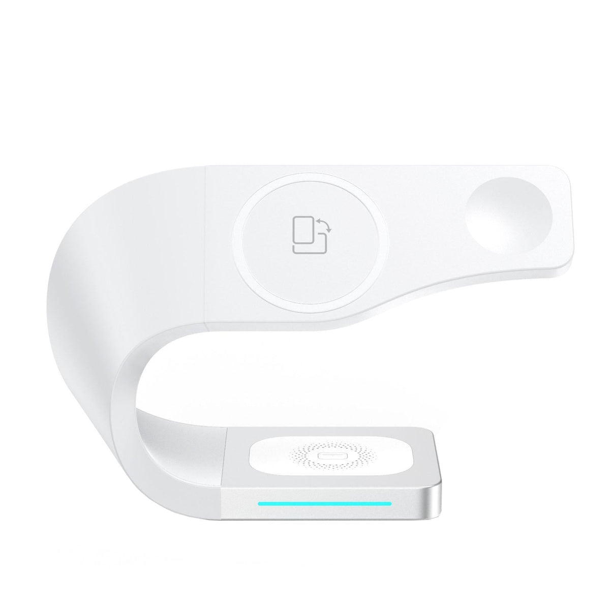 4 In 1 Wireless Charger For Phone Watch Airpods - White