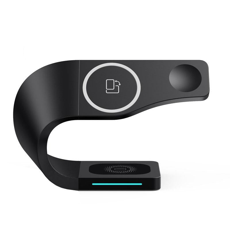 4 In 1 Wireless Charger For Phone Watch Airpods - White