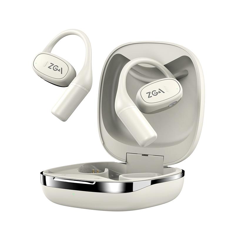 Wireless Bluetooth Earphone - Ear-mounted - Beige
