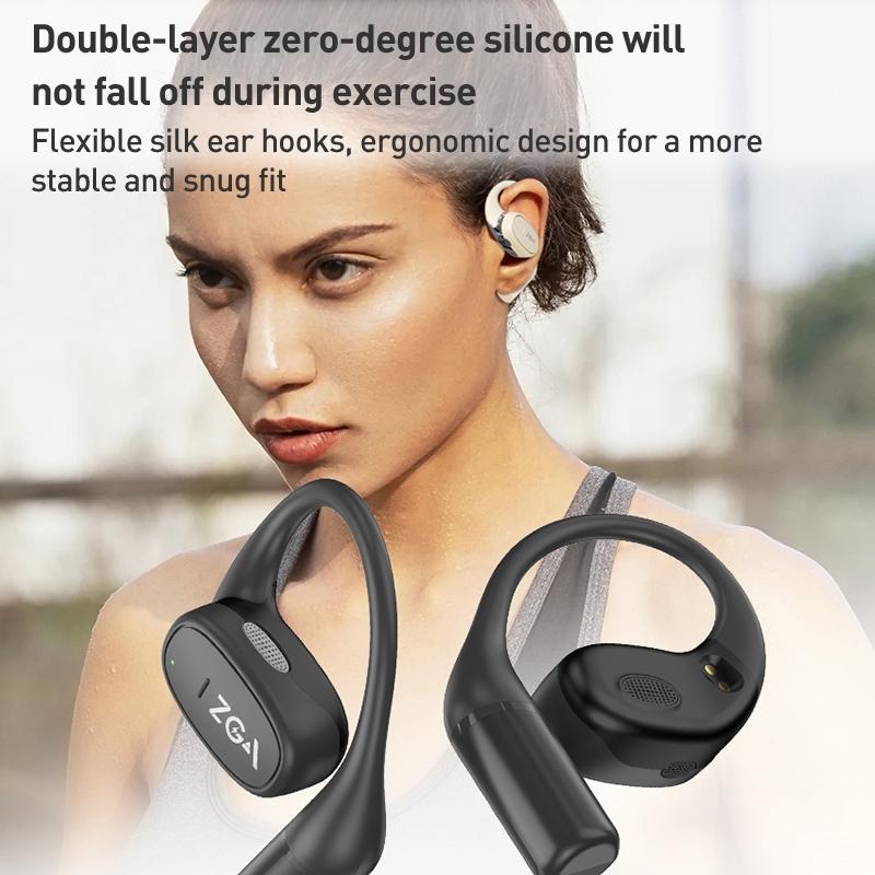 Wireless Bluetooth Earphone - Ear-mounted - Beige