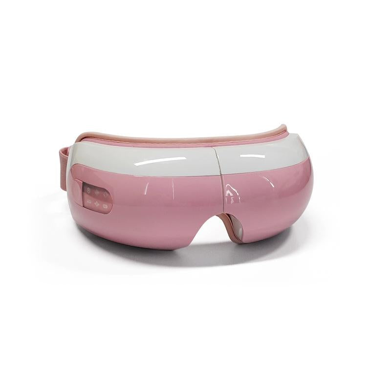 Adjustable Eye Massager With Hot Compress Black - Pink