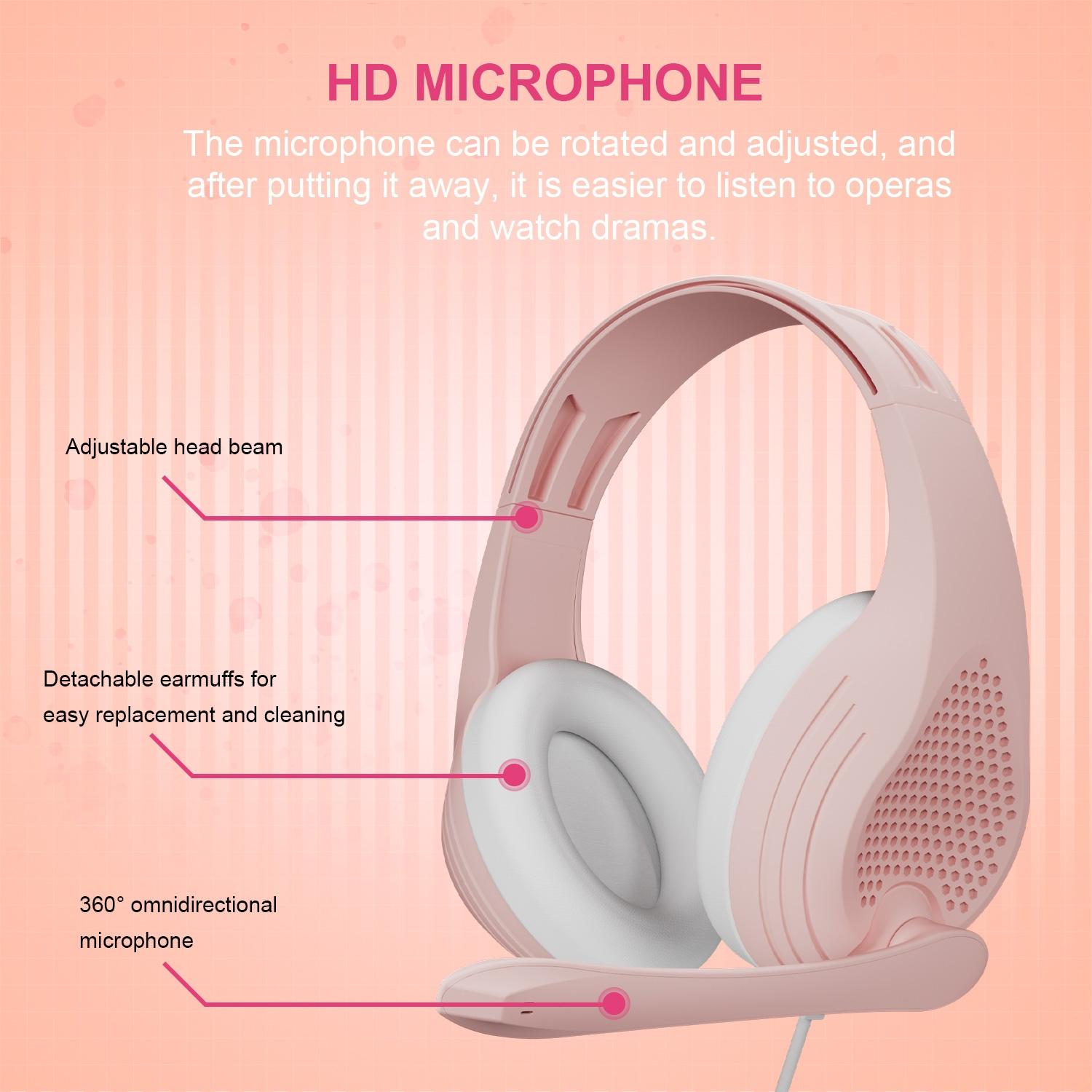 Adjustable Gaming Headset With Mic 3.5Mm Port - Blue