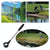 Foldable Golf Ball Picker with Stainless Steel Rod - 8 Sections - Orange