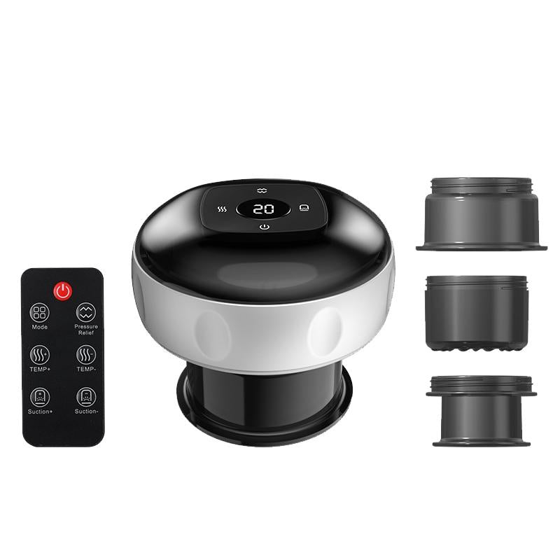 12-Speed Cupping Massager Set With 3 Cups - Red