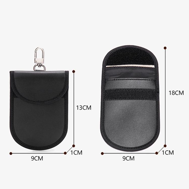 2-pack Rfid Key & Phone Signal Shield - Black Carbon Fiber