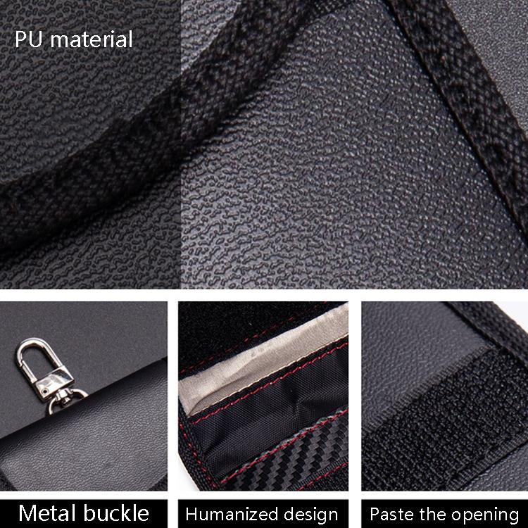 2-pack Rfid Key & Phone Signal Shield - Black Carbon Fiber