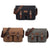 Men Canvas Crossbody Messenger Bag - Coffee
