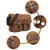 Men Canvas Crossbody Messenger Bag - Coffee