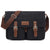 Men Canvas Crossbody Messenger Bag - Coffee