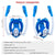 Full Dry Silicone Kids Diving Mask with Double Tubes - White Pink