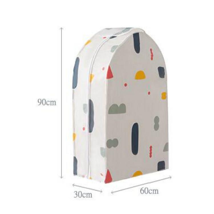 Small 3d Hanger Pocket Wardrobe with Dust Cover - Flowers