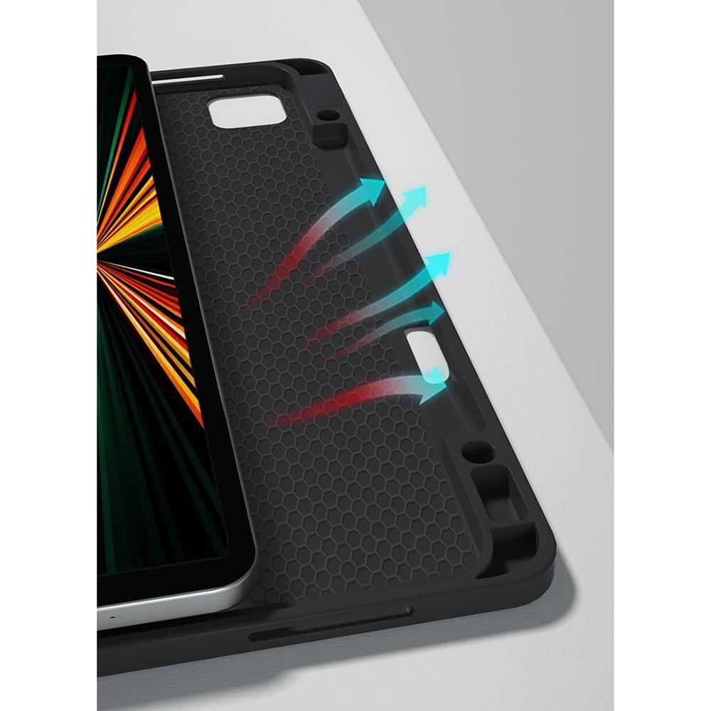 Detachable Bluetooth Keyboard Tablet Case For Ipad Pro 12.9 With Holder Pen Slot - Pink