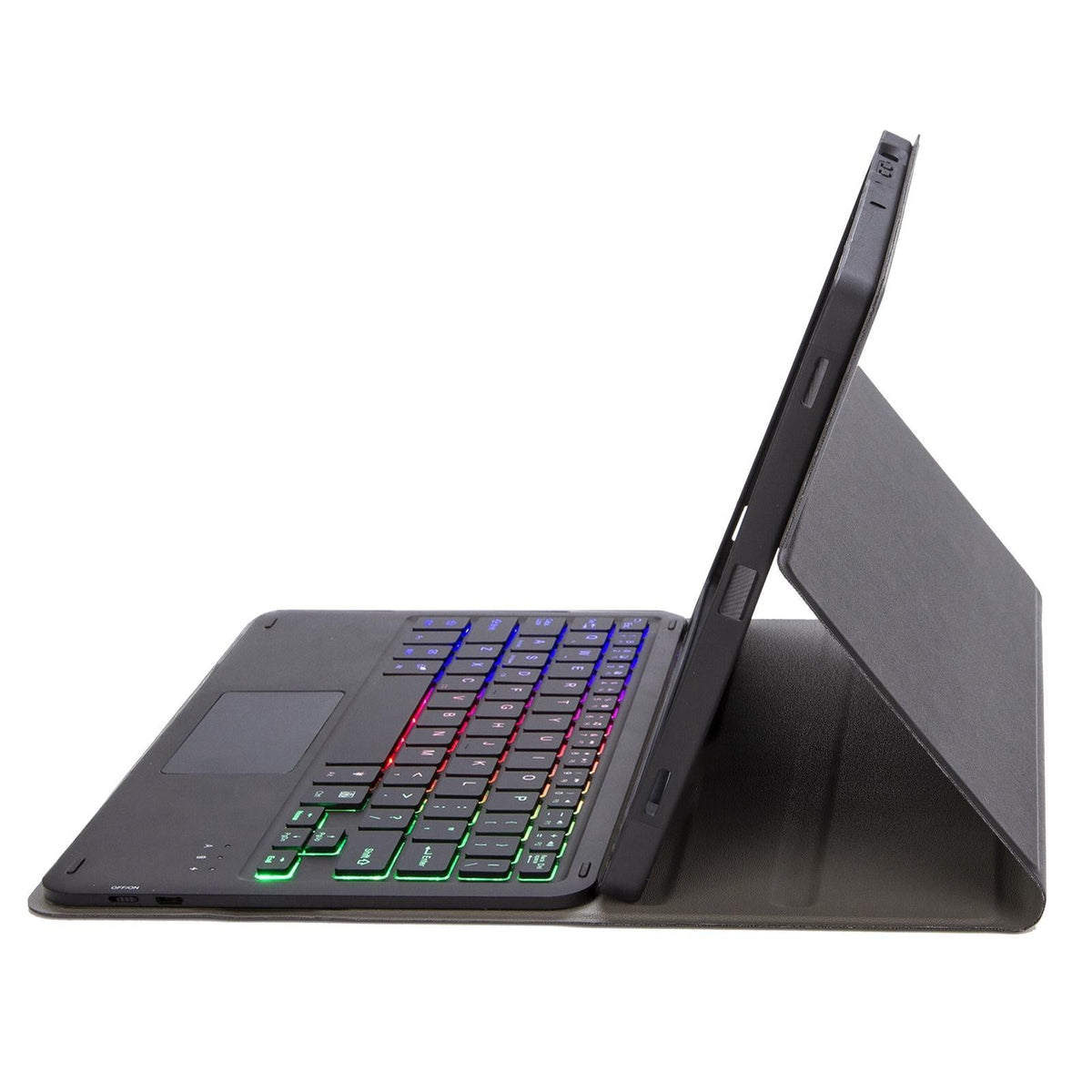 Bluetooth Keyboard Leather Tablet Case For Ipad 9.7 2018 & 2017 / Pro 9.7 / Air 2 With Touch Pad And Pen Slot - Gold