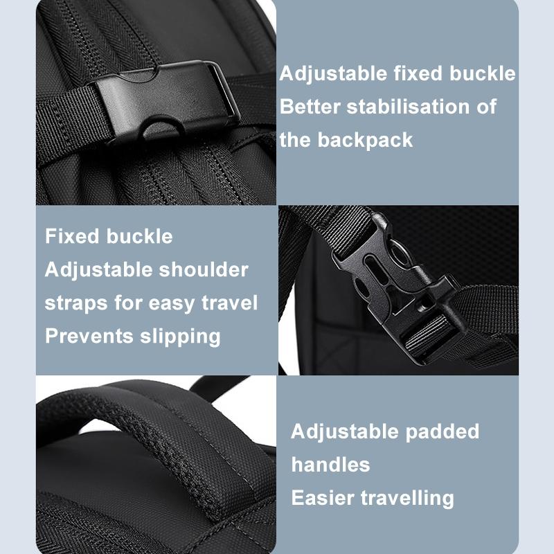 Large Capacity Men Shoulder Backpack - Blue