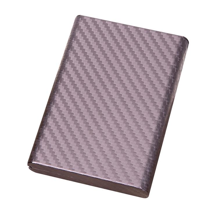 Aluminum Credit Card Holder - Secure & Compact - Carbon Gray