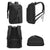 Water Resistant Anti Theft Laptop Backpack With Usb Port - Gray