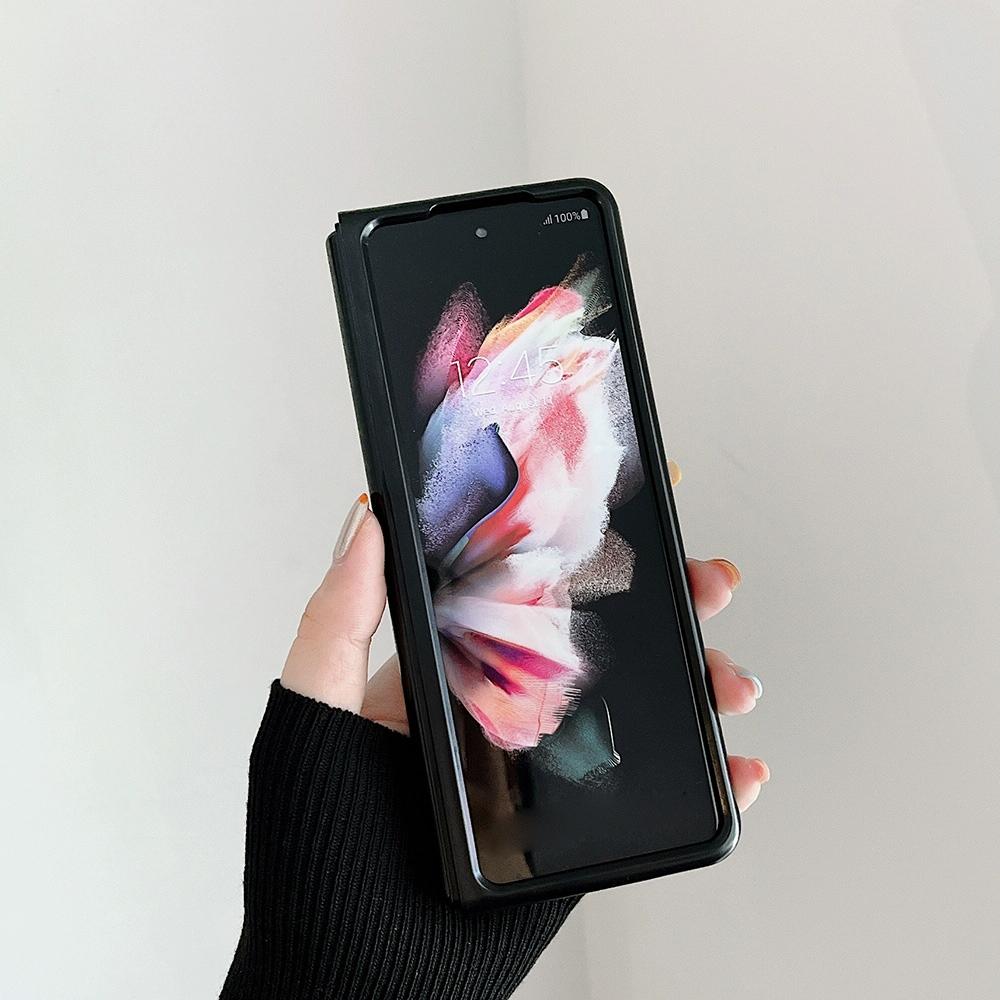 For Samsung Galaxy Z Fold4 5G Aluminum Foldable Phone Case - Blue