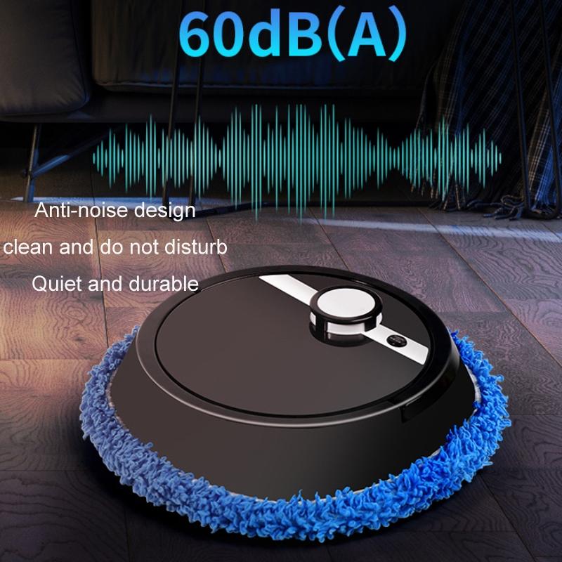 Smart All-in-one Robotic Sweeper and Mop - Black