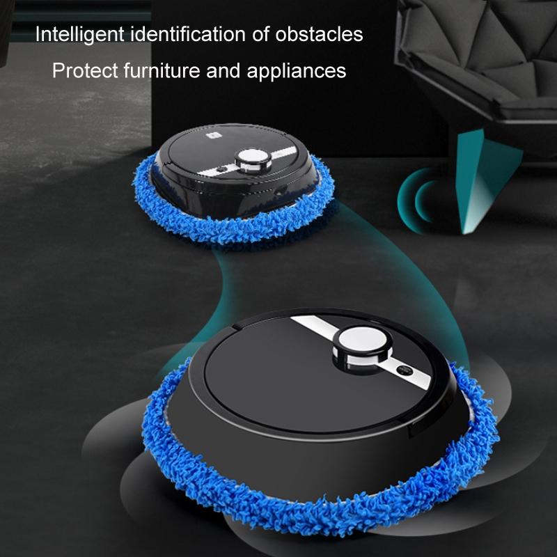 Smart All-in-one Robotic Sweeper and Mop - Black