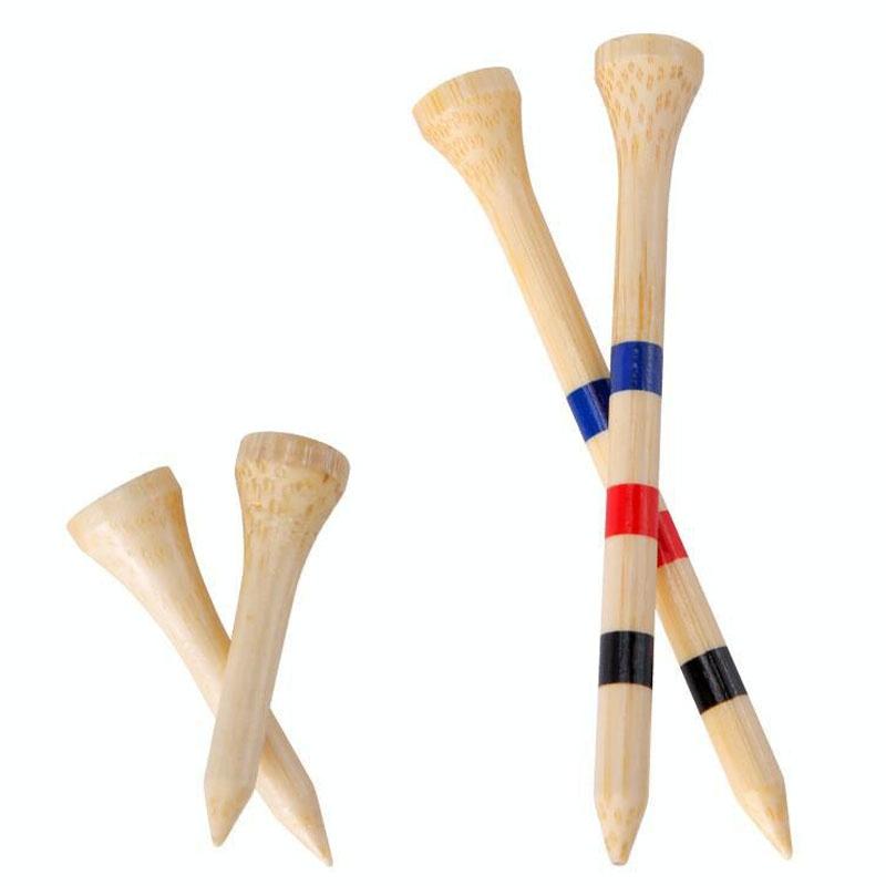 Adjustable Bamboo Golf Spikes - 30pcs / Box - Depth Marker Tee - 38Mm
