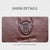Large Retro Cowhide Crossbody Bag With Usb Port - Coffee