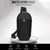 Waterproof Men Chest Bag Usb Charging Port Anti Theft Oxford Cloth Messenger Bag - Black